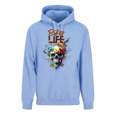 Motorcyclist Biker Motorcycle Skull Design Unisex Surf Hoodie