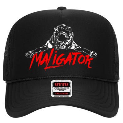 Maligator Belgian Malinois Hund Fun High Crown Mesh Back Trucker Hat