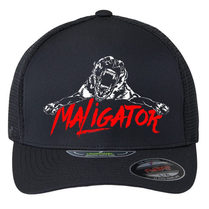 Maligator Belgian Malinois Hund Fun Flexfit Unipanel Trucker Cap