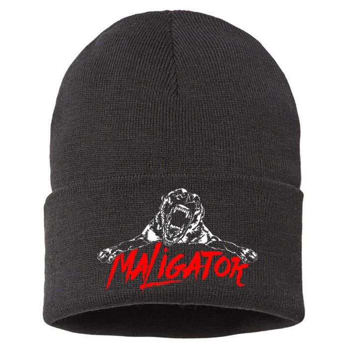 Maligator Belgian Malinois Hund Fun Sustainable Knit Beanie