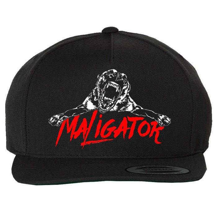 Maligator Belgian Malinois Hund Fun Wool Snapback Cap