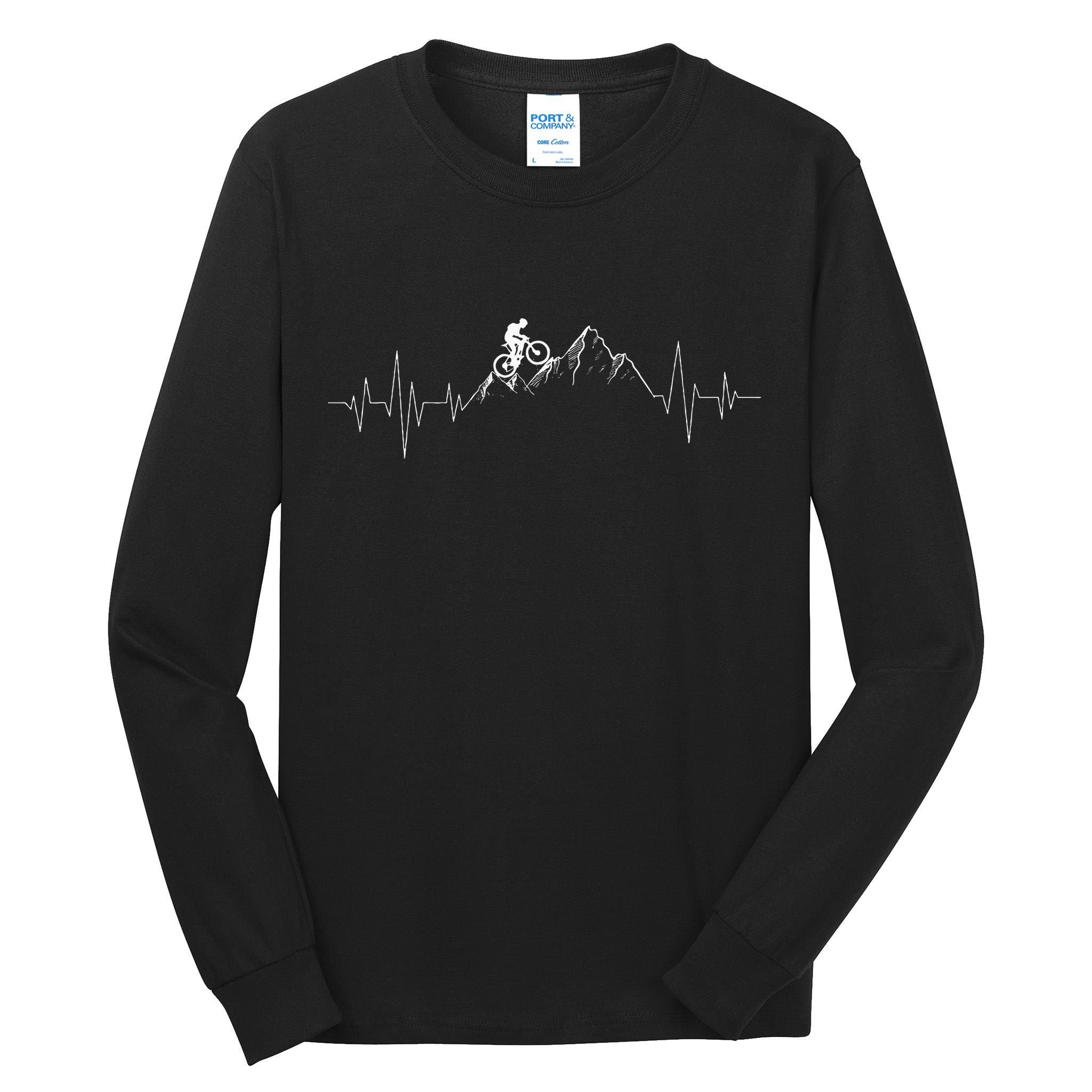 Mountain Biking Mtb Lover Cyclist Cycling Downhill Bike Tall Long Sleeve T-Shirt