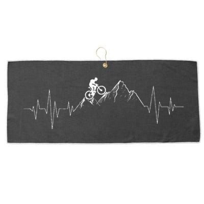 Mountain Biking Mtb Lover Cyclist Cycling Downhill Bike Large Microfiber Waffle Golf Towel