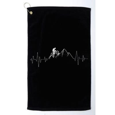 Mountain Biking Mtb Lover Cyclist Cycling Downhill Bike Platinum Collection Golf Towel