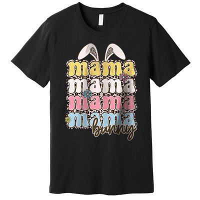 Mama Bunny Matching Family Easter Pregnancy Mom Premium T-Shirt