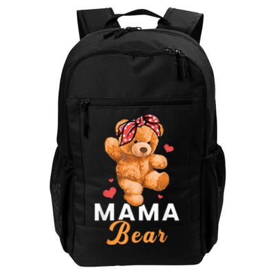 Mama Bear Mothers Day Cute Teddy Mom Momma Mommy Daily Commute Backpack