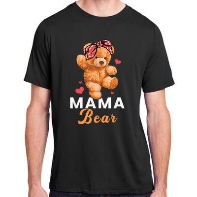 Mama Bear Mothers Day Cute Teddy Mom Momma Mommy Adult ChromaSoft Performance T-Shirt