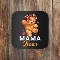 Mama Bear Mothers Day Cute Teddy Mom Momma Mommy Coaster