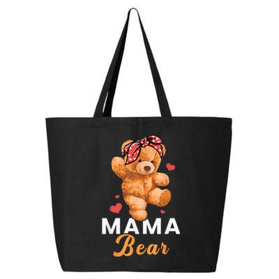 Mama Bear Mothers Day Cute Teddy Mom Momma Mommy 25L Jumbo Tote