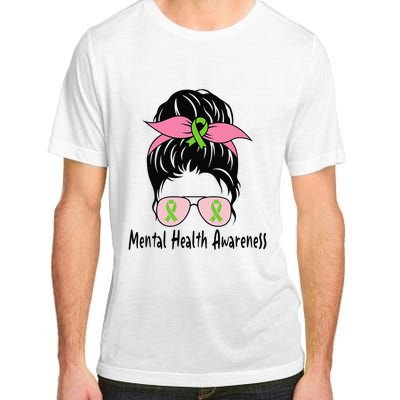 Messy Bun Mental Health Matters Gift Mental Health Awareness Adult ChromaSoft Performance T-Shirt