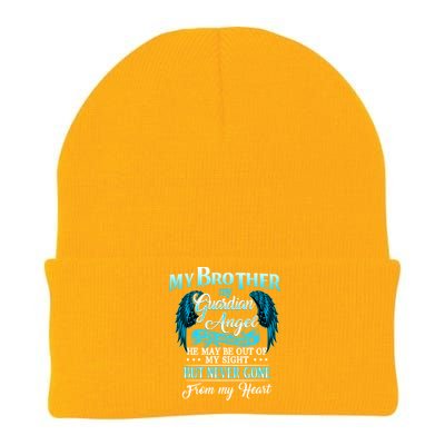 My Brother My Guardian Angel He Never Gone From My Heart Meaningful Gift Knit Cap Winter Beanie