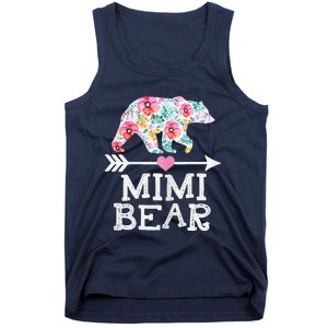 Mimi Bear Mom Grandma Floral Happy Mother's Day Tee Tank Top