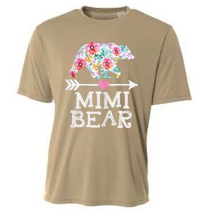 Mimi Bear Mom Grandma Floral Happy Mother's Day Tee Cooling Performance Crew T-Shirt