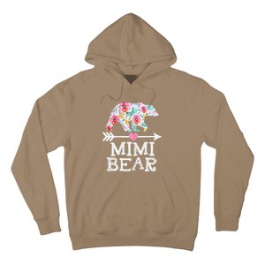 Mimi Bear Mom Grandma Floral Happy Mother's Day Tee Hoodie