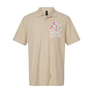 Mimi Bear Mom Grandma Floral Happy Mother's Day Tee Softstyle Adult Sport Polo