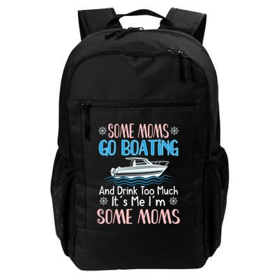 Moms Boating Mom Boat Captain Pontoon Sailor Cruising Gift Backpack