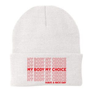 My Body My Choice Protect Roe 73 Abortion Right Knit Cap Winter Beanie