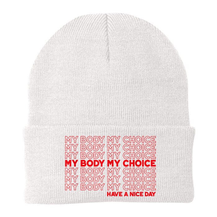 My Body My Choice Protect Roe 73 Abortion Right Knit Cap Winter Beanie