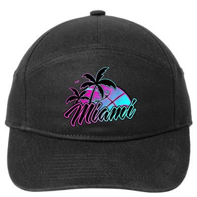 Miami Basketball Merch Gift 7-Panel Snapback Hat