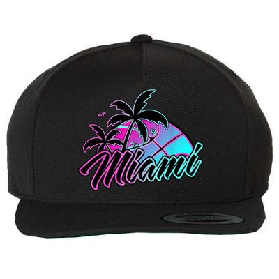 Miami Basketball Merch Gift Wool Snapback Cap