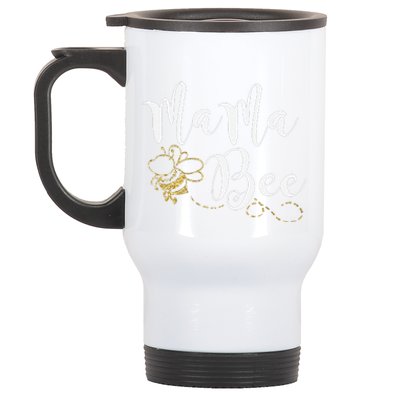 Mama Bee Mother's Day Best Bee Mom Ever Happy Mother's Day Stainless Steel Travel Mug