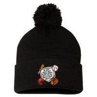 My Boy May Not Always Swing But I Do So Watch Your Mouth Pom Pom 12in Knit Beanie