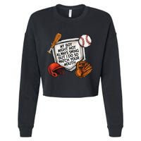 My Boy May Not Always Swing But I Do So Watch Your Mouth Cropped Pullover Crew
