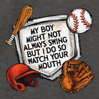 My Boy May Not Always Swing But I Do So Watch Your Mouth Vector Backpack