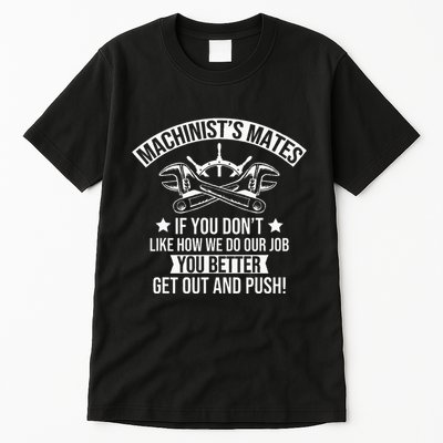 Machine Boat Mechanic Captain Machinist Mate Ship Repairman Tall T-Shirt
