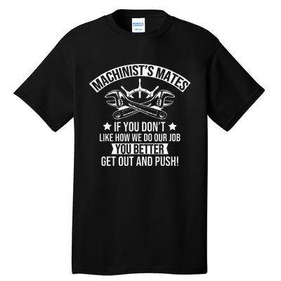 Machine Boat Mechanic Captain Machinist Mate Ship Repairman Tall T-Shirt