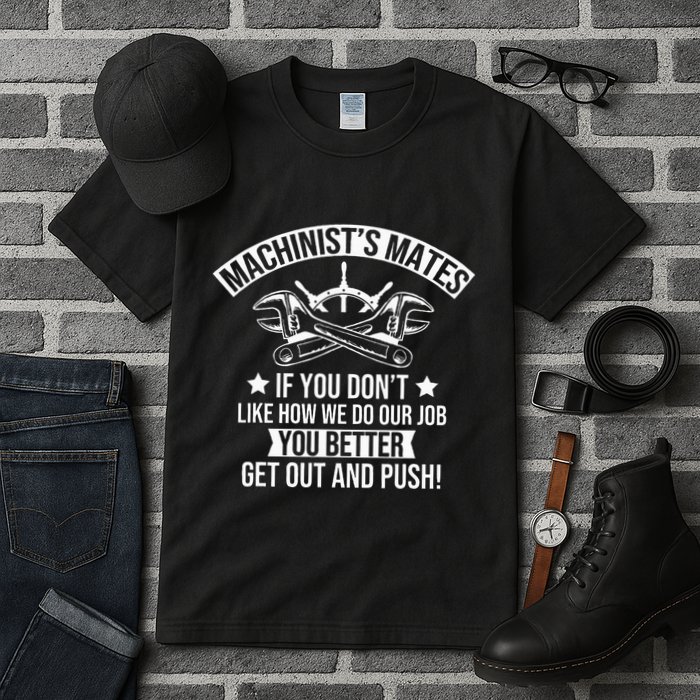 Machine Boat Mechanic Captain Machinist Mate Ship Repairman Tall T-Shirt