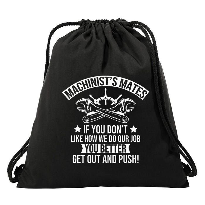 Machine Boat Mechanic Captain Machinist Mate Ship Repairman Drawstring Bag