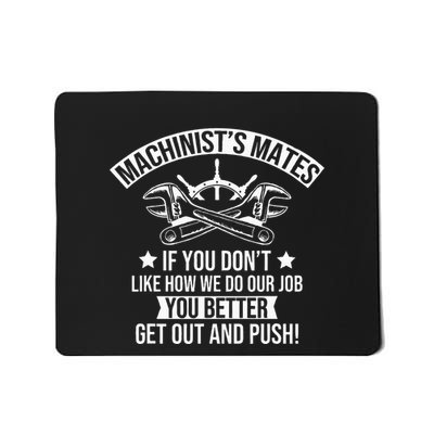 Machine Boat Mechanic Captain Machinist Mate Ship Repairman Mousepad
