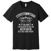 Machine Boat Mechanic Captain Machinist Mate Ship Repairman Premium T-Shirt