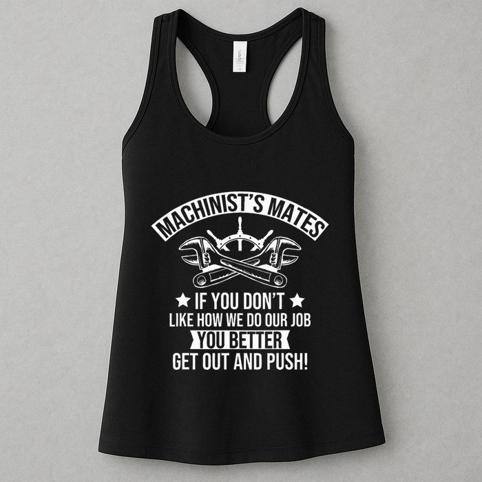 Machine Boat Mechanic Captain Machinist Mate Ship Repairman Womens Tank Top