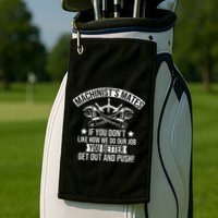 Machine Boat Mechanic Captain Machinist Mate Ship Repairman Golf Towel