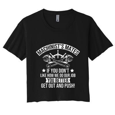 Machine Boat Mechanic Captain Machinist Mate Ship Repairman Crop Top