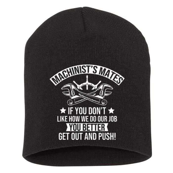 Machine Boat Mechanic Captain Machinist Mate Ship Repairman Short Acrylic Beanie