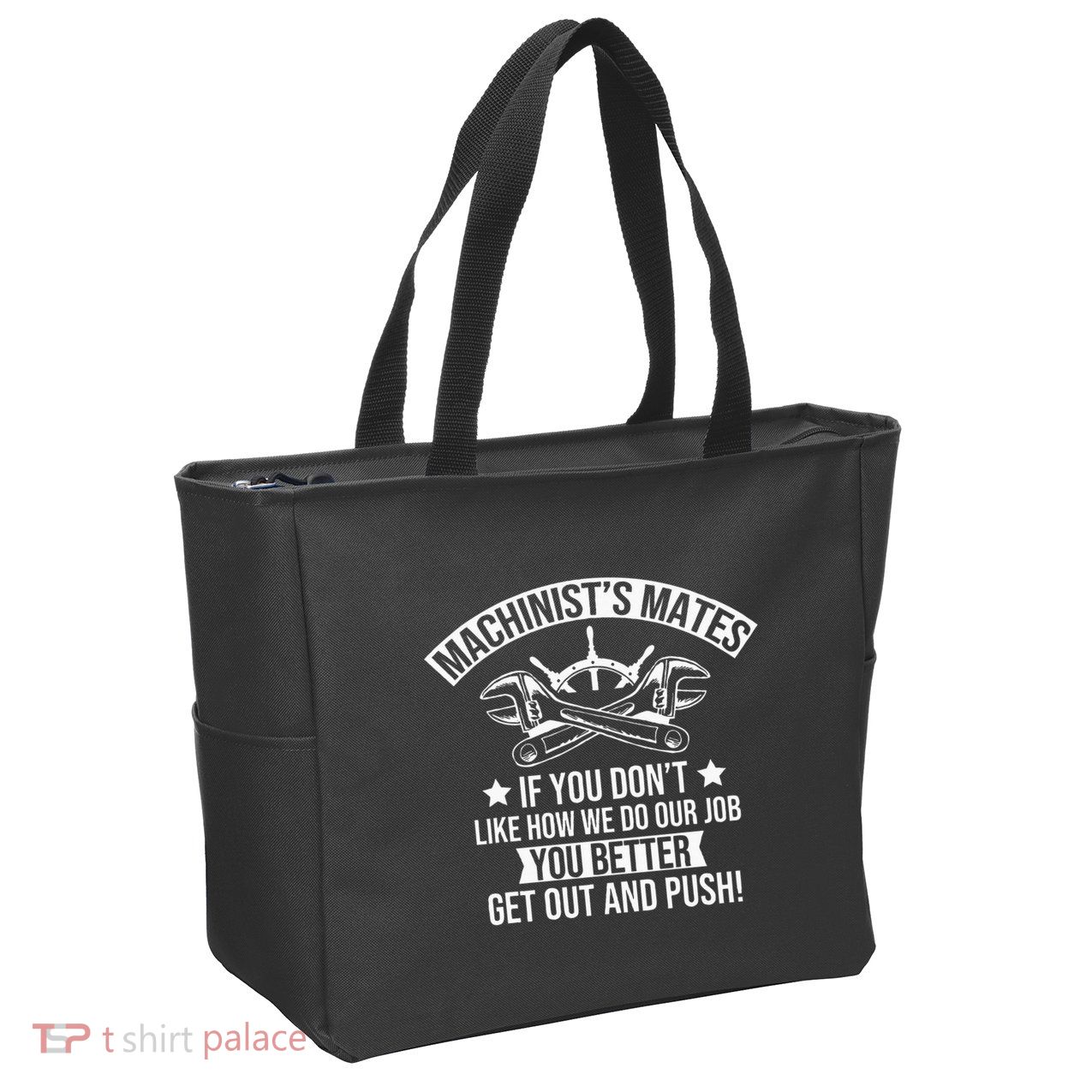 Machine Boat Mechanic Captain Machinist Mate Ship Repairman Zip Tote Bag