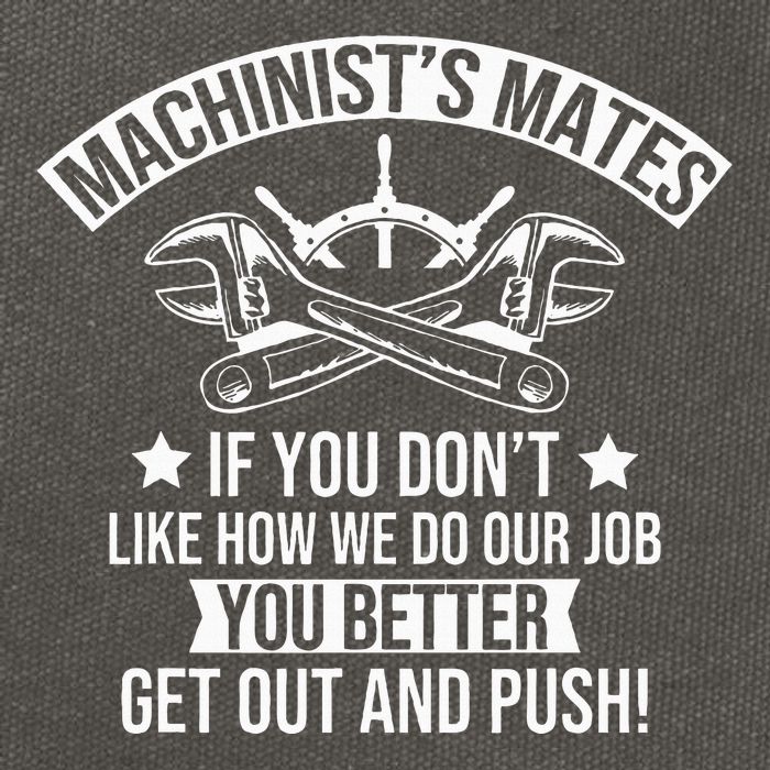 Machine Boat Mechanic Captain Machinist Mate Ship Repairman Cotton Canvas Backpack