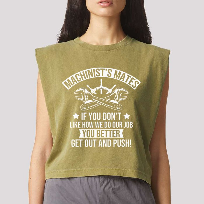 Machine Boat Mechanic Captain Machinist Mate Ship Repairman Garment-Dyed Women's Muscle Tee