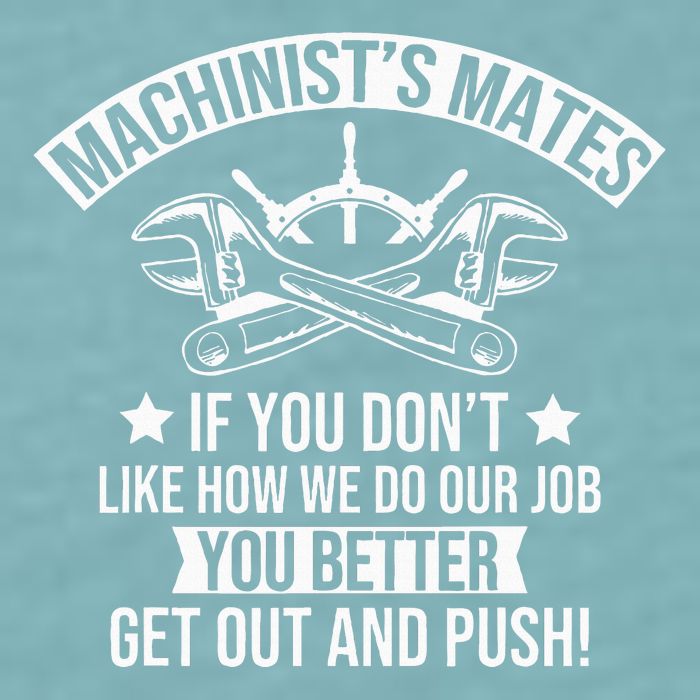 Machine Boat Mechanic Captain Machinist Mate Ship Repairman Sueded Cloud Jersey T-Shirt