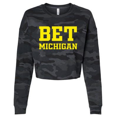 Michigan BET  Michigan BET  Cropped Pullover Crew