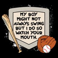 My Boy Might Not Always Swing But I Do Baseball Parent Backpack