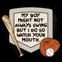 My Boy Might Not Always Swing But I Do Baseball Parent 16oz Travel Tumbler
