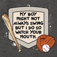 My Boy Might Not Always Swing But I Do Baseball Parent Vector Backpack