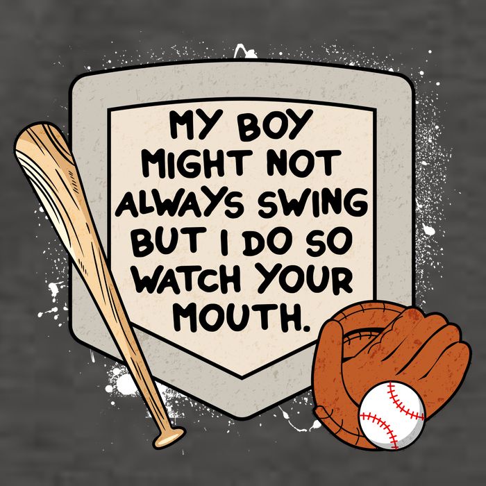 My Boy Might Not Always Swing But I Do Baseball Parent Vector Backpack