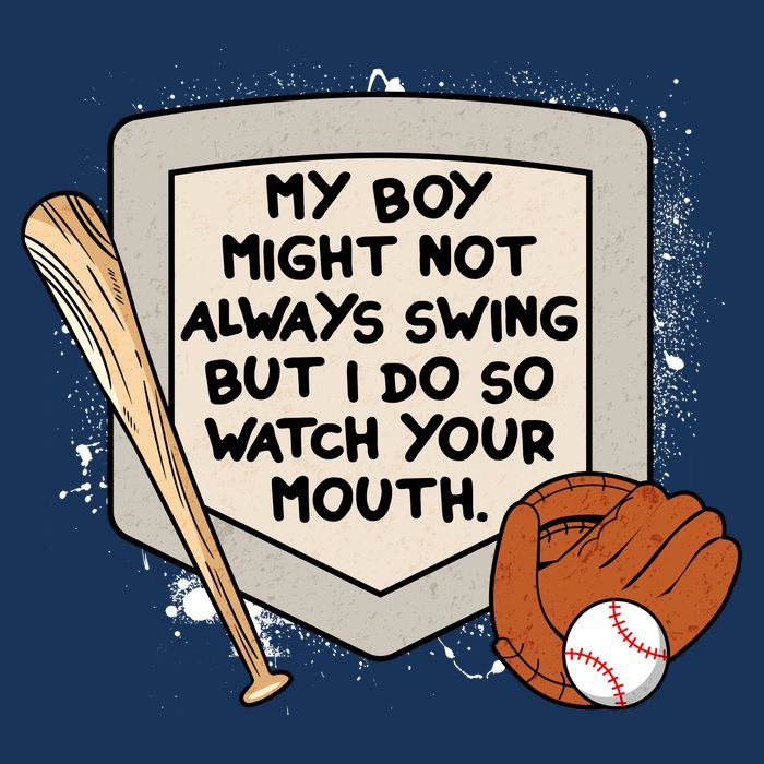 My Boy Might Not Always Swing But I Do Baseball Parent 7-Panel Snapback Hat