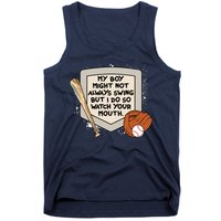 My Boy Might Not Always Swing But I Do Baseball Parent Tank Top