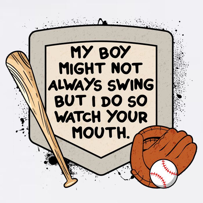My Boy Might Not Always Swing But I Do Baseball Parent Garment-Dyed Sweatshirt